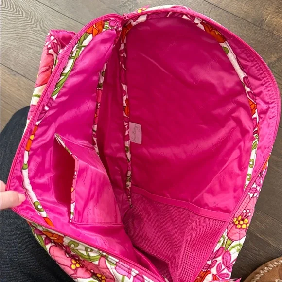 Vera Bradley Sling Tennis Backpack in Lilly Bell NWOT - Pink Floral - Picture 6 of 9